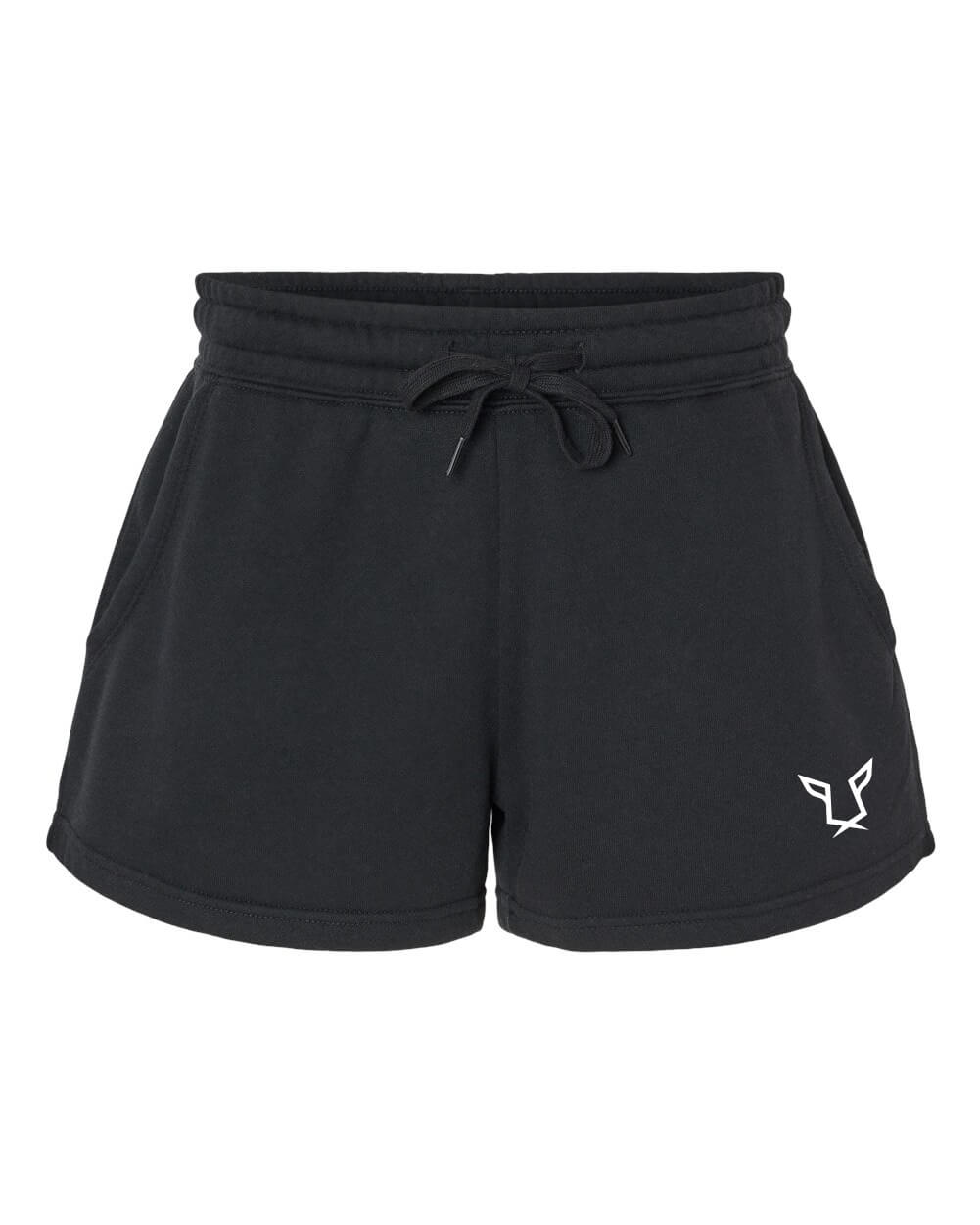 Women's Black Evolution Wave Wash Shorts by Odisi Apparel